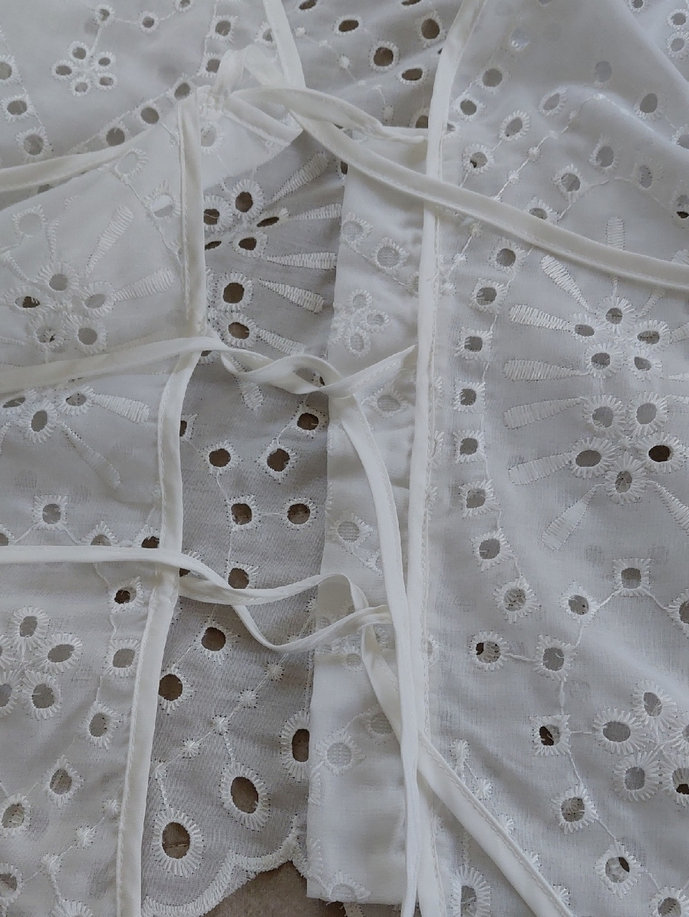 Shein White Eyelet Boho Blouse - Picture 7 of 8